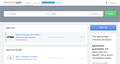 Desktop Screenshot of analytics-jobs.com